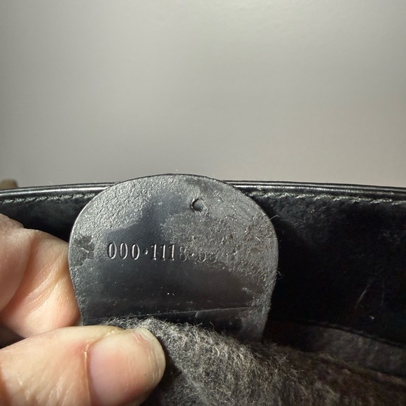 Gucci Vintage Black Leather Shoulder Bag w/COA - Picture 7 of 12